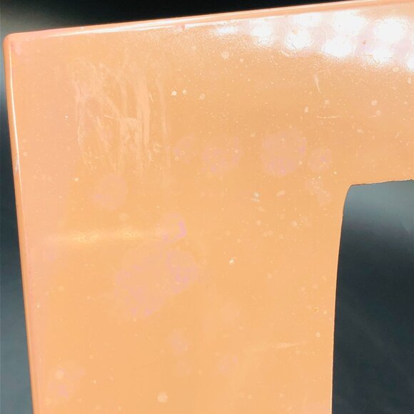 60s Polka Dots Pastel Brown Tissue Box Cover Midcentury Bathroom Utility Decor - Picture 9 of 10